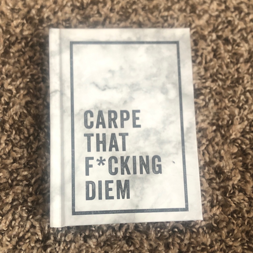 Motivational Quote Book with Marble Design